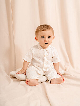 Jakarlı Bebe Yakalı 2’li Bebek Takımı | 3-24 Ay Arası |