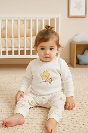 Kız Bebek 2'li Baskılı Takım (6-9 / 9-12 / 18-24 / 24-36 Ay)