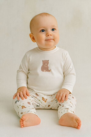 Baskılı Erkek Bebek 2'li Takım (6-36 Ay)