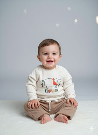 Erkek Çocuk Eşofman Takımı 2'li 3-24 Ay