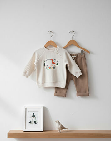 Erkek Çocuk Eşofman Takımı 2'li 3-24 Ay