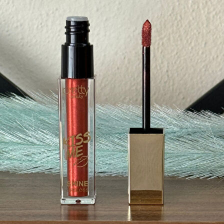 Sudedi Home Kiss Me Shine Lip Gloss - Yoğun Kızıl Işıltılı Dudak Parlatıcısı