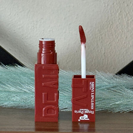 Sudedi Home Shiny Lip Gloss - Kızıl Kahve Parlak Dudak Parlatıcısı