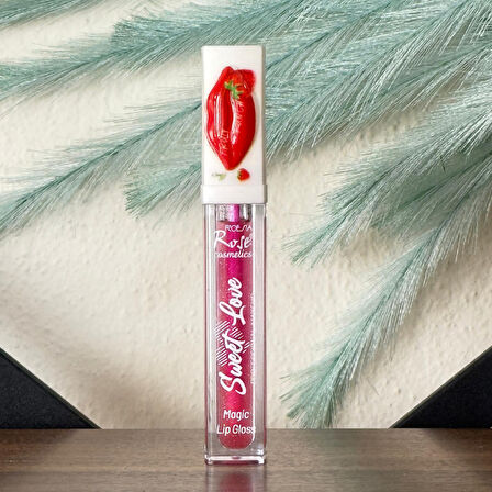 Sudedi Home Çileğin Büyüsüyle Işıldayan Dudaklar Magic Lip Gloss