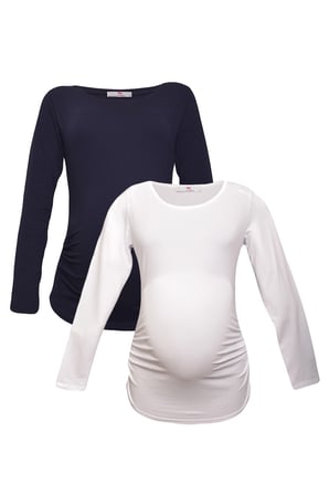 LuvmaBelly MYRA2302_2308 Hamile tshirt seti