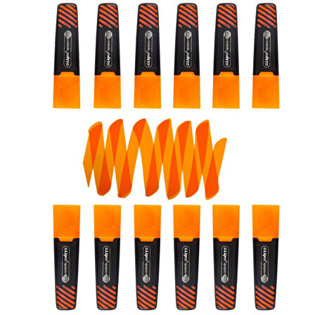 Liqeo Liquid Flat Fosforlu Kalem (H-3128) 12 Adet Turuncu