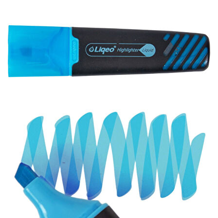 Liqeo Liquid Flat Fosforlu Kalem (H-3128) 5 Renk