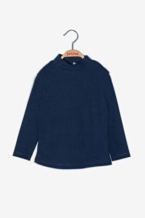 Trendless Kız Erkek Çocuk Bluz - Yarım Balıkçı Yaka Sweatshirt