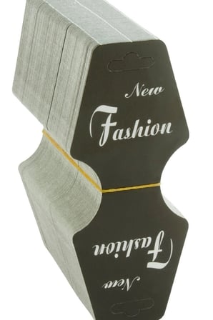 Kraft Mukavva Kolye Toka Kartı 200 Adet 5.5x14 cm Takı Askılık Düzenleyici BX-313741