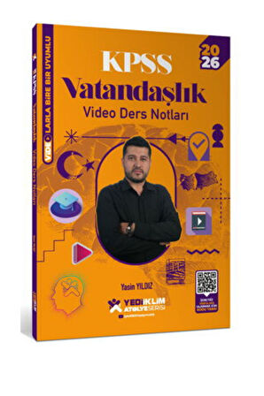 2026 KPSS Atölye Genel Kültür Vatandaşlık Video Çözümlü Soru Bankası+Video Ders Notları-2 KİTAP-SET