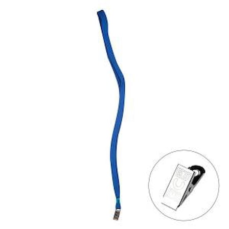 3A 854 Yaka Kart Askı İpi Metal Klipsli Lacivert Tekli (1 Adet)