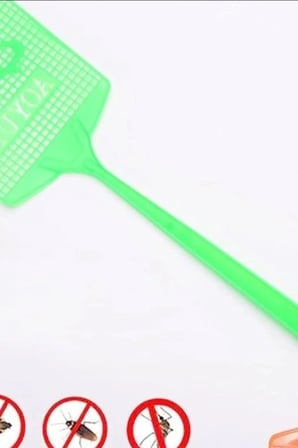 Esnek Saplı Geniş Delikli Sinek Raketi 1 Adet Ev Ofis Bahçe Yazlık Kullanımı BX-313485