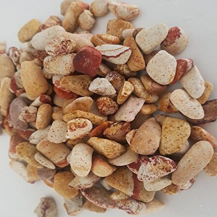 Sarı Çizgili Dolomit Taş 25 Kg 1-2 Cm Bahçe Dere Taşı Çakıl Taşı