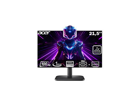 Acer EK221Q 21.5'' 100 Hz 1 ms (HDMI+VGA) FHD Monitör UM.WE1EE.H01