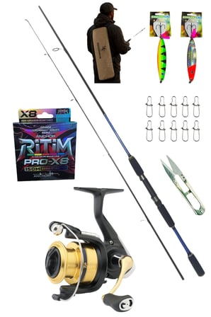Powerex Prospin 270cm 10-30gr Daiwa RS 4000 Metal Kafa Spin Olta Seti
