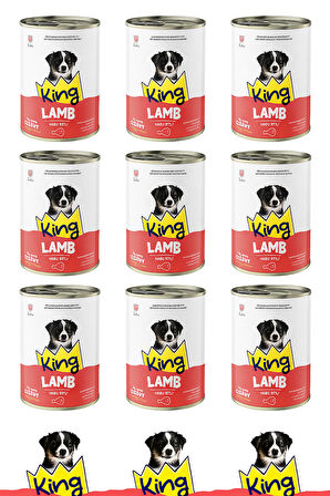 KİNG MASKOT KUZU ETLİ YAVRU KÖPEK MAMASI 400 GR (12 ADET)