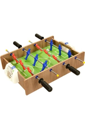Matrax Oyuncak Ahşap Hokey Ve Masa Maçı Oyunu 30X40Cm (2 Si 1 Arada) 412