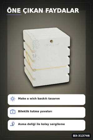 Yaldızlı Kalın Mukavva Bileklik Kartı 100 Adet 10x12 Cm Takı Düzenleyici BX-313746