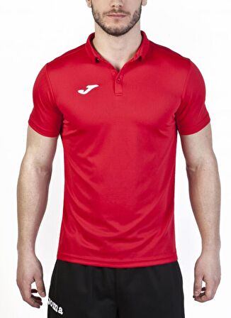 Joma Polo Yaka Düz Kırmızı Erkek T-Shirt 100437.600-POLO SHIRT HOBBY RED S/S