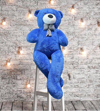 140 cm Papyonlu Sevimli Peluş Ayı - Sevgiliye Özel Hediye
