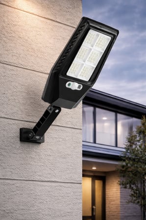 Solar Güneş Enerjili Sokak Armatürü 40W Sensörlü Kumandalı Dış Aydınlatma BX-316754