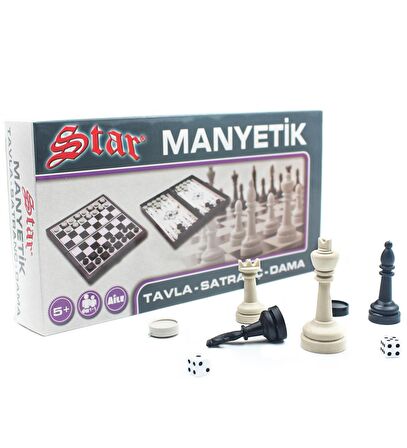 Star Manyetik Satranç Tavla Dama Takımı