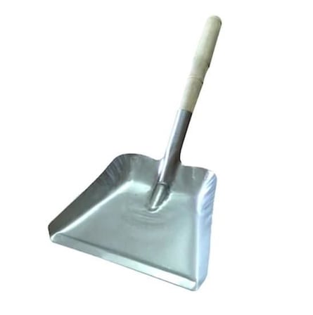 S'82 Standart Çöp Küreği Metal Ahşap Sap