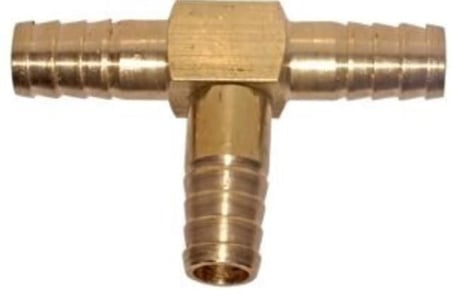 S'82 Hortum Bağlantısı Pirinç 8 mm T Rekor