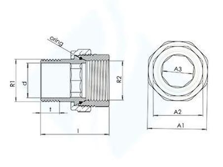 S'82 Düz Radyatör Rakoru 1 1/2 Pirinç Bağlantı Elemanı