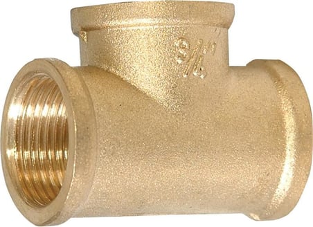 S'82 Hortum Bağlantısı Pirinç Tee 3/4 Dişi