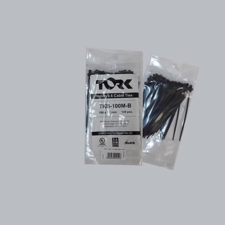 Tork Kablo Bağı 2.5 mm x 100 mm 100 Adet Siyah