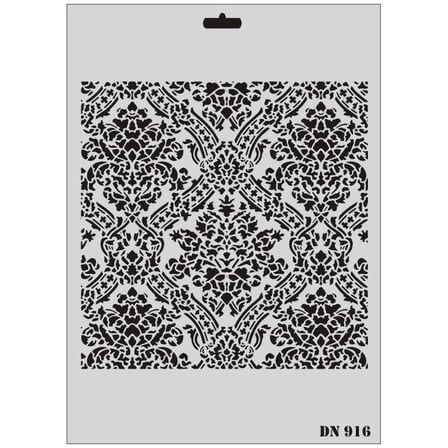 S'82 Dantel Şablon DN-916 35x25 cm Beyaz - Siyah