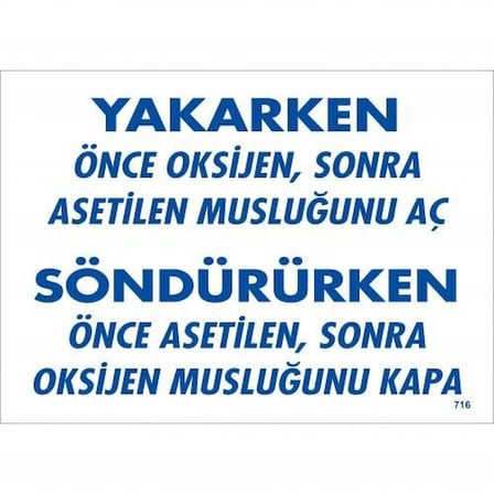 S'82 Uyarı Levhası İş Güvenlik 25x35