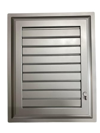 S'82 Menfez Plastik Gümüş Banyo WC Havalandırma 45X45