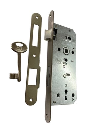 S'82 Kale Oval 151 R 40 mm Oda Kapı Kilidi Nikel