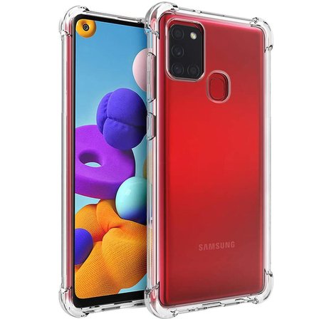 Gpack Samsung Galaxy A21s Kılıf AntiShock Sert KapakNano Glass