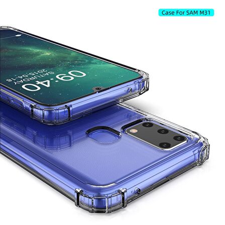 Gpack Samsung Galaxy M31 Kılıf AntiShock Ultra Koruma Sert Kapak