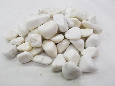 Dolomit Taş 10 Kg 2-4 Cm Beyaz Dere Taşı Çakıl Taşı Bahçe Süs Taş