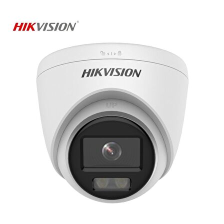 HIKVISION Dome DS-2CD1327G0-LUF Gece Renkli PoE 2MP IP Dahili Sesli Kamera ColorVu H.265+IP67