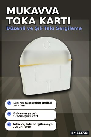 6 cm Yuvarlak Mukavva Toka Kartı 200 Adet Bağ - Takı & Makyaj Düzenleyici BX-313733