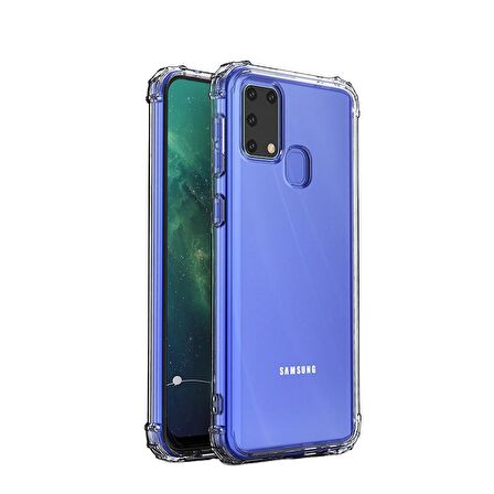 Gpack Samsung Galaxy M31 Kılıf AntiShock Sert KapakNano Glass