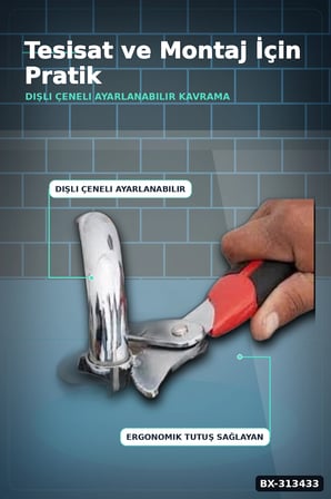 8-32mm Ayarlanabilir Çift Taraflı Akıllı Anahtar Seti - 2 Parça Kombine El Aleti BX-313433