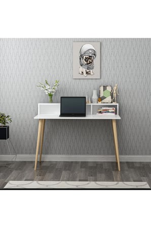 Mobilya Gezegeni Rona Çalışma Masası - Beyaz - 120 cm