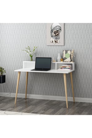 Mobilya Gezegeni Rona Çalışma Masası - Beyaz - 120 cm