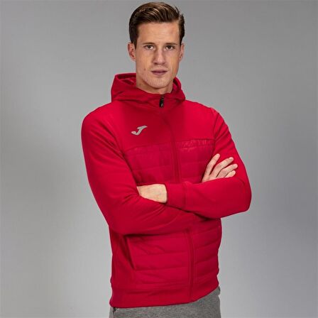 Joma Berna Jacket - Erkek Kırmızı Kapüşonlu Sweatshirt - 101103.600