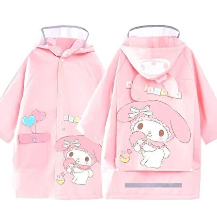 Petityu My Melody Şirin Pembe Kız Çocuk Yağmurluk