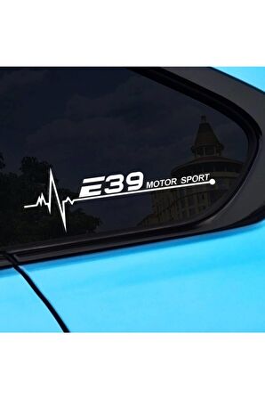 E39 Yan Cam Sticker Oto Kapı 20 Cm X 7 Cm Hologram c12