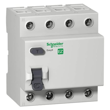 SCHNEIDER ELEKTRİK EZ9R05440 Easy9, 40 Amper, 30mA, AC Tip, Kaçak Akım Koruma Rölesi, 4 Kutuplu