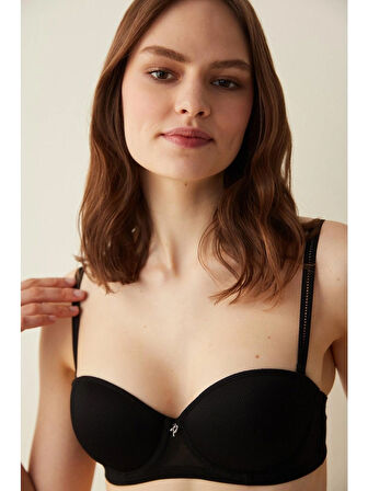 Penti Siyah Destekli Pop Up Dolgulu Sütyen