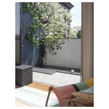 IKEA RUNNEN yer döşemesi, akasya, 0,81 m², 9 adet 